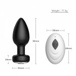 Butt Plug 10 Speeds Clitoris Stimulator Vibrator Prostate Massager Anal Vibrator Anal Beads Wireless Remote Toys For Adults 18
