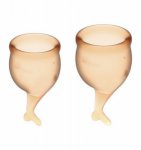 Kubeczki mestruacyjne feel secure menstrual cup set pomarańczowy | 100% oryginał| dyskretna przesyłka