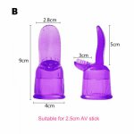 Tongue Shape AV Vibrator Headgear Clitoris Stimulate Massager Sex Stimulation Toys  TK-ing