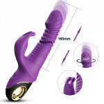 2021 Rabbit Vibrator Automatic Telescopic Rotation G-Spot Clitoris Stimulator Female Masturbation Sex Toys For Women Adults 18