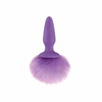 Korek analny z futerkiem ns novelties bunny tails purple