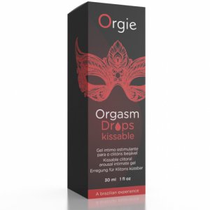 Żel krople orgazmowe jadalne dla kobiet - orgie orgasm drops kissable clitoral arousal 30 ml   