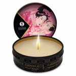 Shunga, Świeca do masażu - Shunga Massage Candle płatki róż