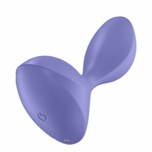 korek analny sterowany aplikacją - satisfyer sweet seal vibrating anal plug fioletowy