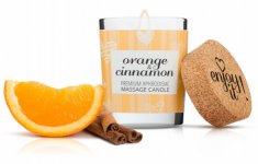 magnetifico - 70ml świeca tworząca olejek do masażu z feromonami - o zapachu soczystych pomarańczy z cynamonem