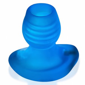 oxballs - zatyczka analna glowhole-2 z wkładką led blue morph średnia
