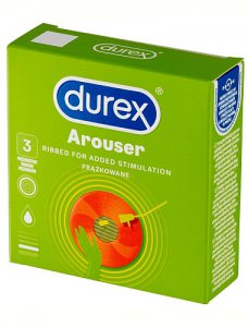 prążkowane prezerwatywy durex arouser 3 szt