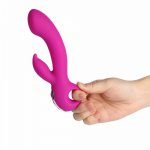 Silicone USB Rechargeable G spot Dildo Vibrator Clitoris Stimulation Vaginal Massager Female Masturbation Sex Products For Women