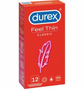 Prezerwatywy Durex Feel Thin Classic 12 szt. | 100% ORYGINAŁ| DYSKRETNA PRZESYŁKA