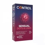 Prezerwatywy Prążkowane z Wypustkami Control Dots&Lines (1op./12szt.) | 100% ORYGINAŁ| DYSKRETNA PRZESYŁKA