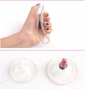 Healthcare Breast enhancement Vacuum Nipple Vibrator 7 Speed Rotating Nipple Teasers Breast Massager Enhancer Sex Toys For Woman