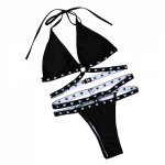 Womens Swimsuit Swimming Suit Beach Swimmer Sexy Women Star Print Bikini Set Push-Up Padded Swimwear Swimsuit Bathing Beachwear