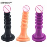 Zerosky Huge Dildo Thread Fake Penis Dick Sex Toys for Women Sucker Cup Dildo Anal Plug Lesbian Masturbation Anus Pussy Massage
