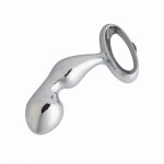 Stainless Steel Anal Plug Prostate Massage Wand Sex Toys,Metal Anal Sex Toys,Beads Anal Massager Erotic Products,Men Prostate O3