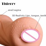 Realistic Oral 3D Deep Throat with Tongue Anal Vagina  Male Masturbator  Pocket Anal pussy Adult Sex Toys for Men