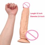 Sextoy Dildos for Women 12 inch Big Dildo Realistic Suction Cup Surper Huge Realistic Dildo Anal Dick Dong Sex Toys for Woman