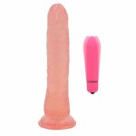 Yema, YEMA Big Realistic Dildo Strong Suction Cup Dick Penis 10 Speed Bullet Vibrators for Women Sex Toys for Woman Sex Shop