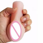 Aircraft Cup Real Pocket Vagina Pussy Male's Masturbation Realistic Silicone Vagina Adult Sex Toys for Man 1PC