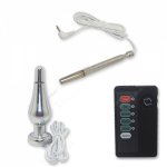 1Set Electro Anal Plug Stimulation Male Penis Plug Metal Urethral Sounding Catheters & Sounds Sex Products Sex Toys For Couples