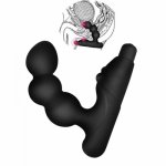 Anal Vibrator Butt Plug Silicone 10 Speed Prostate Vibration Massager Erotic Toy Faloimitatory for Adult Sexy Toy for Men 