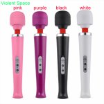 Violent Space, Violent Space 10 Speed Magic Wand G spot dildo Stimulation Massager Wired Style EU plug USB Vibrator Erotic Sex Toys for Women 