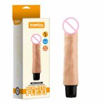 Lovetoy, Lovetoy Vibrator G-spot dual vibrating Penis High Simulation Penis vibrating Anal Butt Plug Big dildo Sex toy for Women
