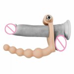 Lovetoy, lovetoy Powerful 10 speeds Stretchy Cock Ring with Bullet Vibrator and Dildo for Double Penetration Play Sex toy for Man