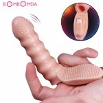 Sex Dildo Vibrator Male Masturbator Finger Glove Anal Vibrator Silicone Nipple Clitoris Stimulation Intimate Goods Sex Shop 