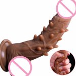 Soft Super Realistic Thorn Huge Dildo Suction Cup Female Masturbator Strapon Penis Dick Big Dildos Adult Sex Toys For Women
