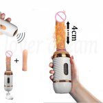 Wireless Remote Control Heating Telescopic Dildo Suction Cup Vibrator Vagina G-spot Masturbator Adult Anal Sex Toys for Woman