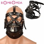 Bdsm Bondage Hoods Zipper Head Sexy Mask Adult Games Male Leather Sex Mask Fetish Restraint Erotic Toys Sex Toys For Couples O3