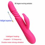 Sex Toys for Woman G-spot Clit Vagina Expansion Stimulator,Female Masturbation Sex Machine Revolving Peristalsis Dildo Vibrator