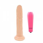 Yema, YEMA 2PCS Realistic Dildo Bullet Vibrator Set 10 Modes Vibrators for Women Adult Sex Toys High Frequency Big Dildos Erotic Toys
