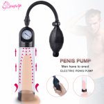 Penis Pump Enlargement Extender sex toys for Men Penis Vacuum Pump with pressurel Male exercise pump Enhancer Male Adult toys