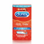 Durex, Prezerwatywy cienkie - Durex Emoji Feel Thin Condoms 6 szt 