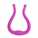 USB Charge Vibrator Silicone Double Ended Vibrating Soft Curved Dual Head Clit Massage Vibration Sex Toys for Women Gay Sex Shop