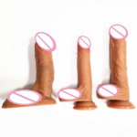 3 Type Skin Soft Big Suction Cup Dildo Realistic Slicone Male Artificial Penis Dick Masturbator Sex Toys Adults For women Dildos